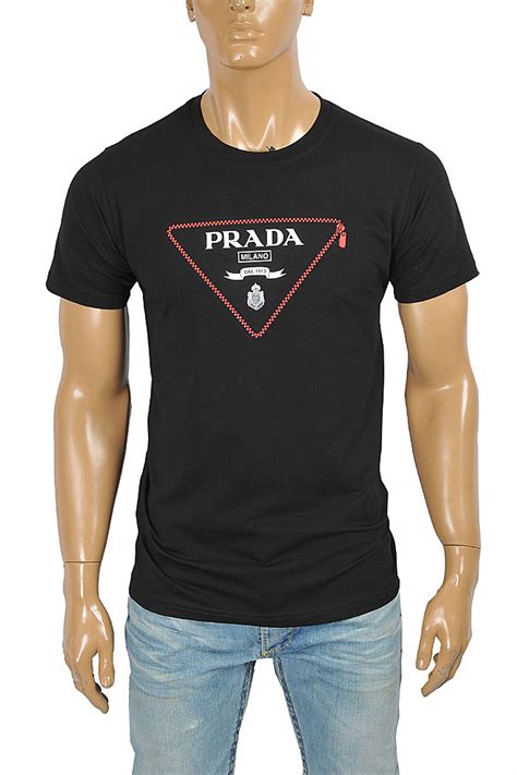 black prada t-shirt|prada men's t shirts clearance.